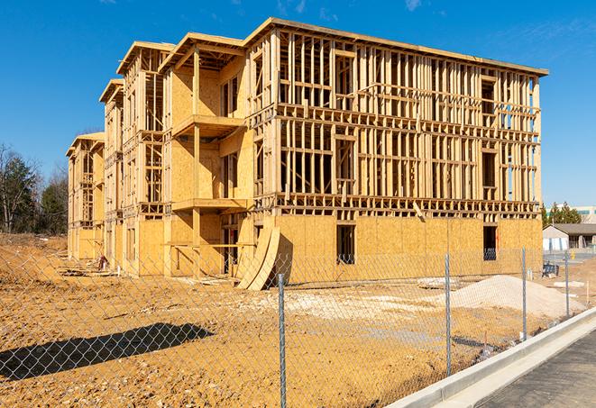 a long-lasting temporary fence helping to keep construction zones safe in Northdale FL